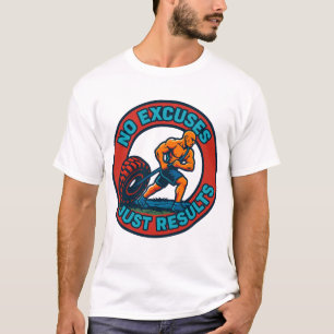 Keine Ausreden, nur Ergebnisse - Hardcore Gym Tshi T-Shirt
