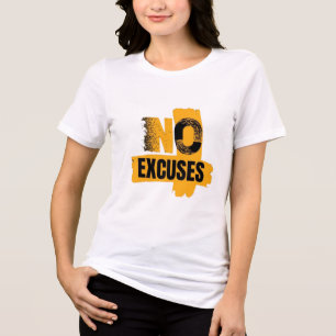 Keine Ausreden. Nur Ergebnisse. Null Ausreden Modu Tri-Blend Shirt