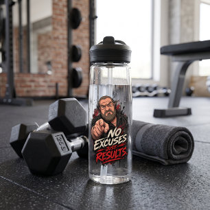 Keine Ausreden. Nur Ergebnisse. Trinkflasche