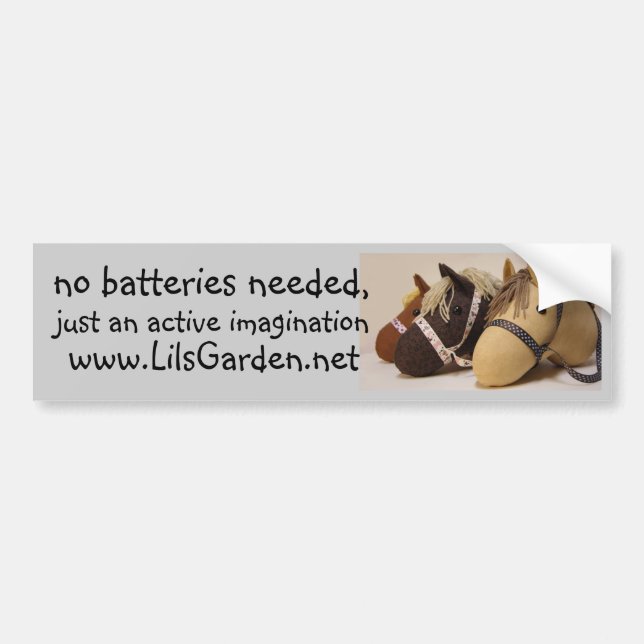 keine Batterien benötigt Autoaufkleber (Vorne)