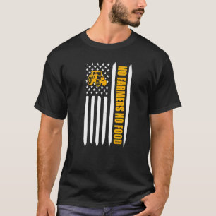 Keine Bauer Keine Food American Flag Rancher Tract T-Shirt