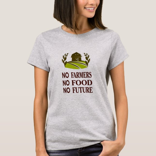 Keine Bauern ohne Lebensmittel für Leichtstahl T-Shirt (Vorderseite)