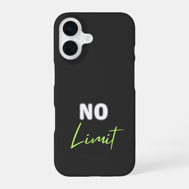 Keine Begrenzung iPhone 16 Hülle (Rückseite)