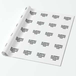 Keine bekannte Domäne für Unternehmensgewinne Geschenkpapier