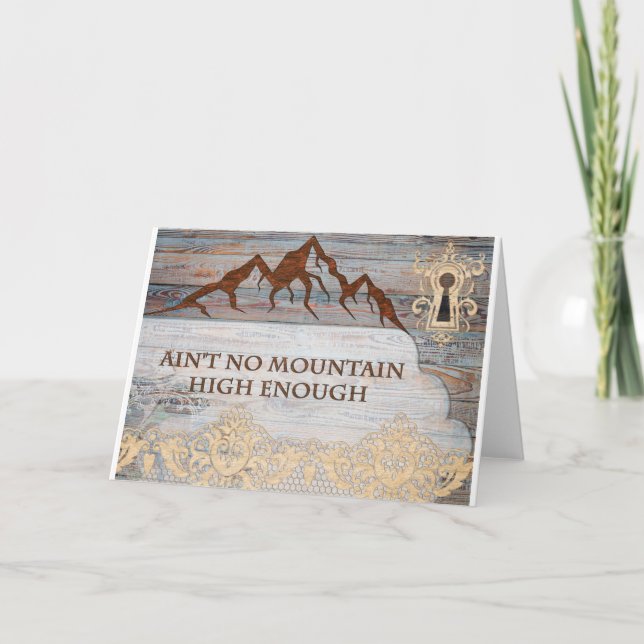 Keine Berge hoch genug Karte (Vorderseite)