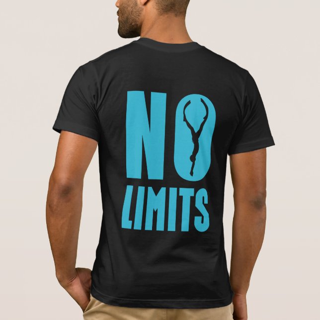 Keine Beschränkungen Freediving T-Shirt (Rückseite)