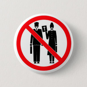 Keine Bibel-Klopfer Button