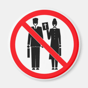 Keine Bibel-Klopfer Magnet