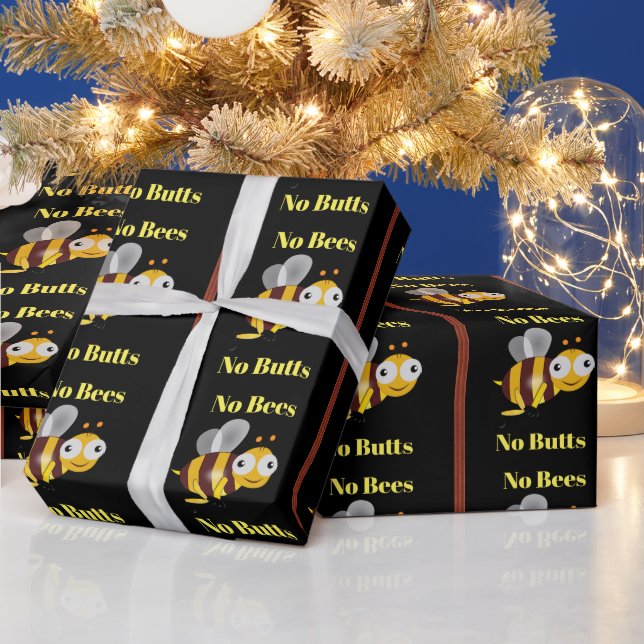 Keine Bienen Keine Hintern Packpapier (Feiertage)