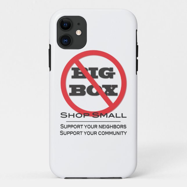 Keine Big Box Stores! Case-Mate iPhone Hülle (Rückseite)