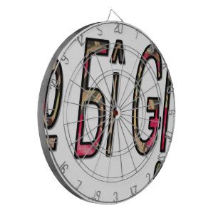 Keine Bigiji-Textkunst Dartscheibe