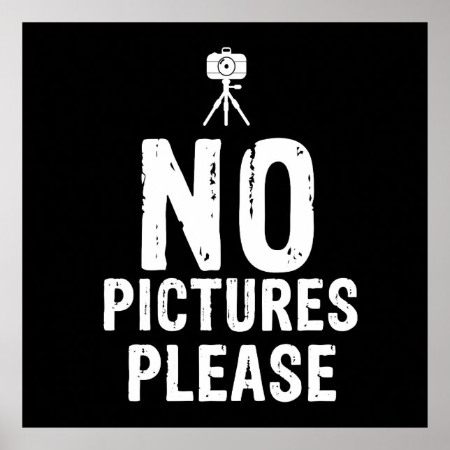 Keine Bilder bitte Poster (Vorne)