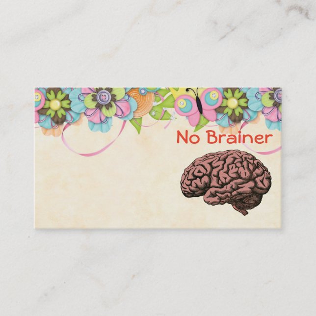 Keine Brainer Business Card Visitenkarte (Vorderseite)