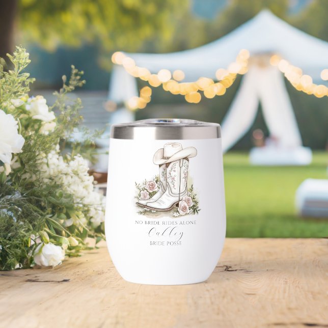 Keine Bride fährt alleine Boots Cowgirl Hat Custom (Hochzeit (gedreht))