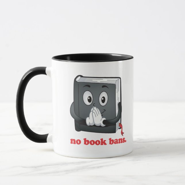 Keine Buchverbote Bitte Tasse (Links)