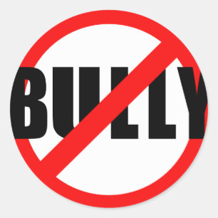 Keine Bully-No-Bully-Schirme, Schweiß, Knöpfe Runder Aufkleber