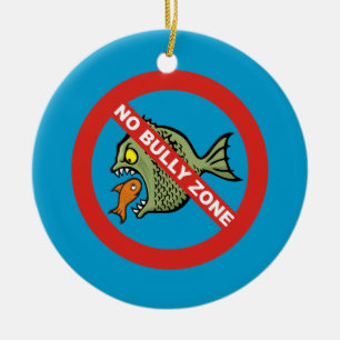 Keine Bully Zone Keramikornament