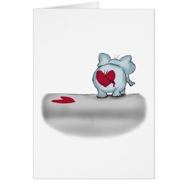 Keine buts über es - Elefant-Hintern mit Herzen (Vorne)