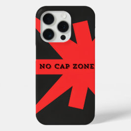 Keine Cap Zone Bold Red Art Print Case-Mate iPhone Hülle