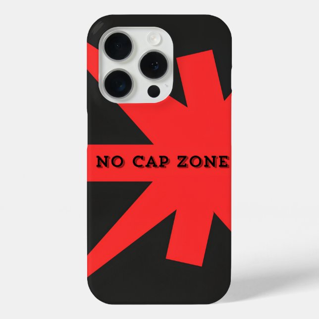 Keine Cap Zone Bold Red Art Print Case-Mate iPhone Hülle (Rückseite)