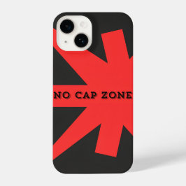 Keine Cap Zone Bold Red Art Print iPhone 14 Hülle