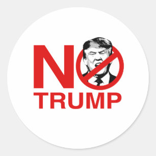 Keine Chance Kein Trump Nein - Anti-Trump - Runder Aufkleber
