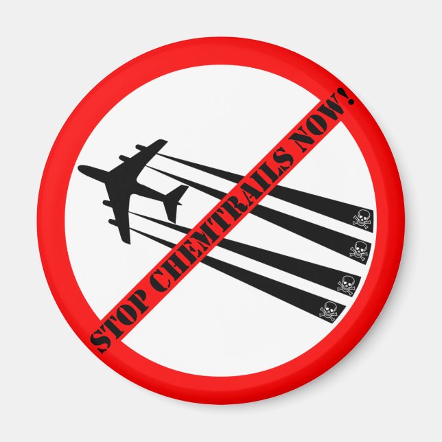 Keine Chemtrails Magnet (Vorne)