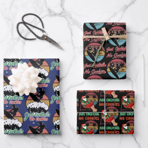 Keine Cookies nur Cocktails Vintag Retro Surfer Geschenkpapier Set