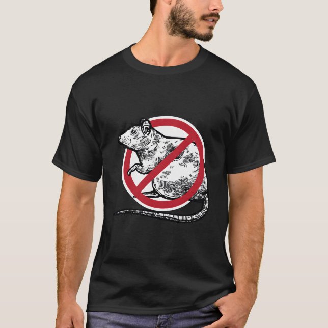Keine Coole Novelle der Kontrolle Pest durch Ratte T-Shirt (Vorderseite)