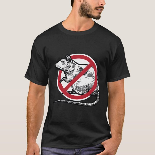Keine Coole Novelle der Kontrolle Pest durch Ratte T-Shirt (Vorderseite)