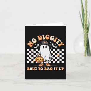 Keine Diggy Bout, um es Niedliches Ghost-Halloween Karte