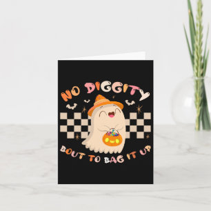 Keine Diggy Bout, um es Niedliches Ghost-Halloween Karte