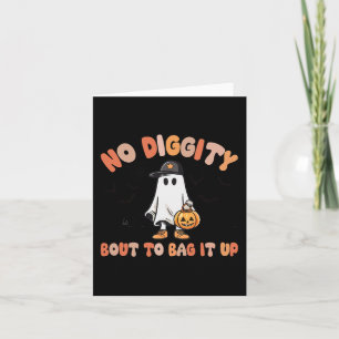 Keine Diggy Bout, um es Niedliches Ghost-Halloween Karte