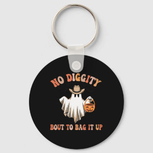 Keine Diggy Bout, um es Niedliches Ghost-Halloween Schlüsselanhänger
