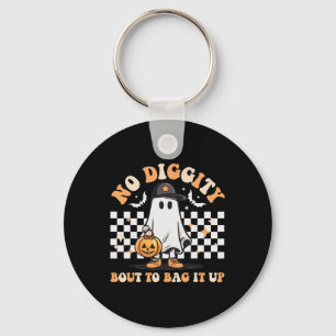 Keine Diggy Bout, um es Niedliches Ghost-Halloween Schlüsselanhänger