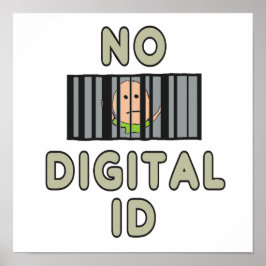Keine digitale ID Poster