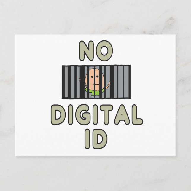 Keine digitale ID Postkarte (Vorderseite)