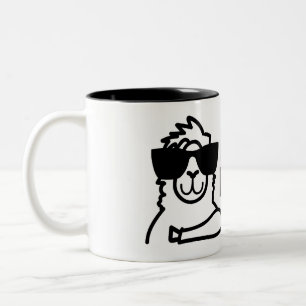 Keine Drama-Lama-Kaffee-Tasse Zweifarbige Tasse