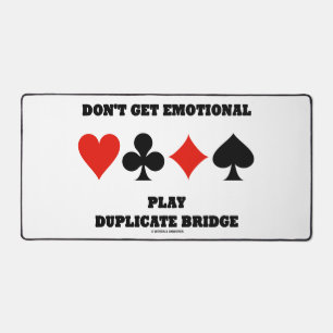 Keine Duplikatbrücke für emotionale Wiedergabe Schreibtischunterlage
