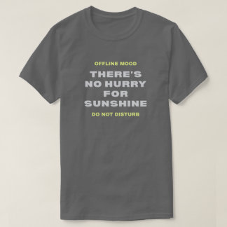 „Keine Eile für Sonnenschein“ Premium-Minimalist-T T-Shirt