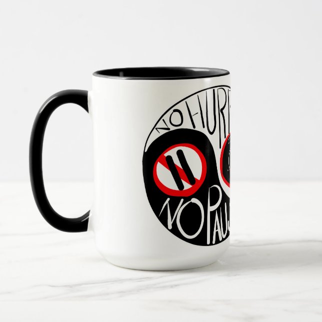 Keine Eile, keine Pause Tasse (Links)
