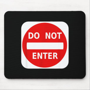 Keine Einfahrt Straßenschild S Mousepad