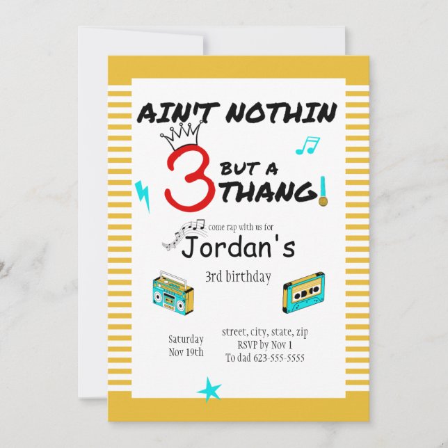 Keine Einladung, sondern eine Einladung von 3 Than (Vorderseite)