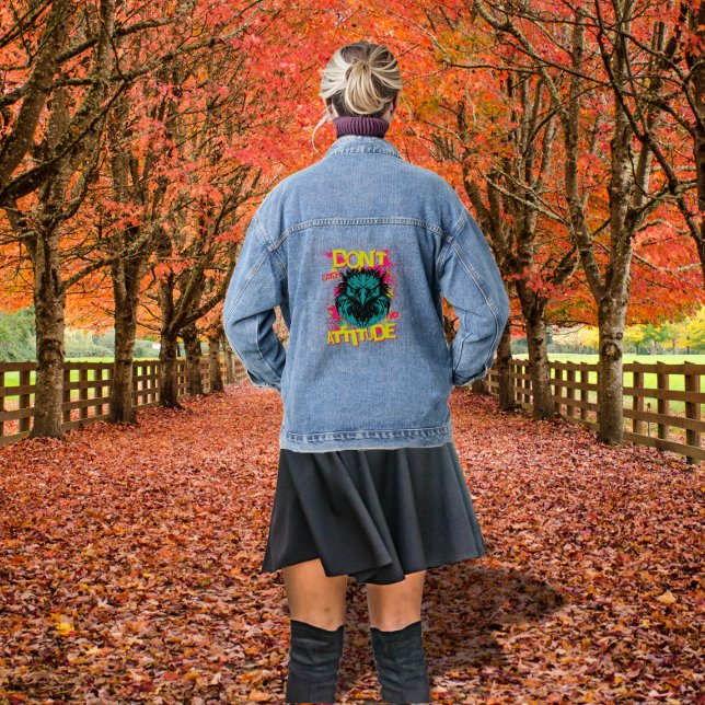 Keine Einstellung - sarkastisch Jeansjacke (Von Creator hochgeladen)