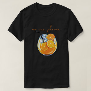 Keine Eiswürfel Bitte Getränkeillustration T-Shirt