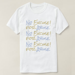 Keine Entschuldigung für den Missbrauch Männerunte T-Shirt