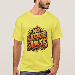 Keine Entschuldigung für Missbrauch – T-Shirt gege