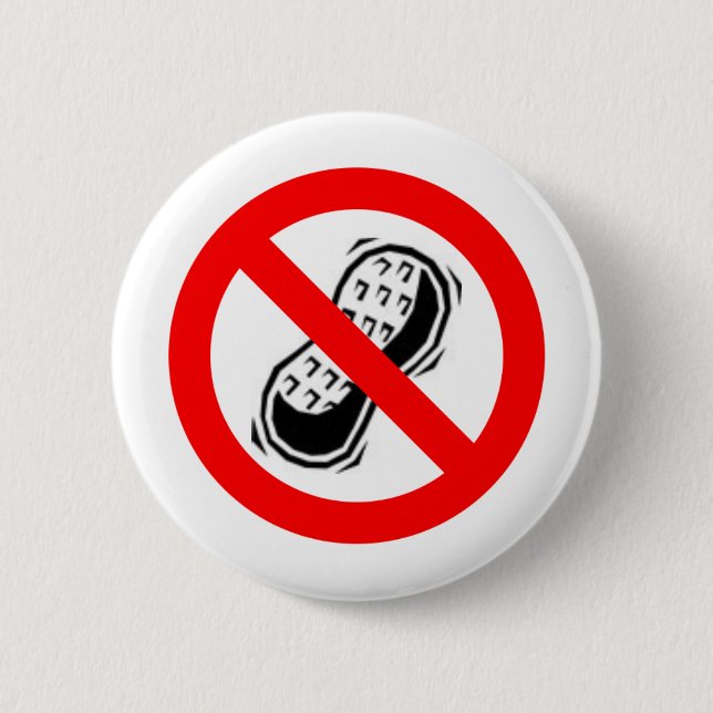 Keine Erdnüsse Button (Vorderseite)