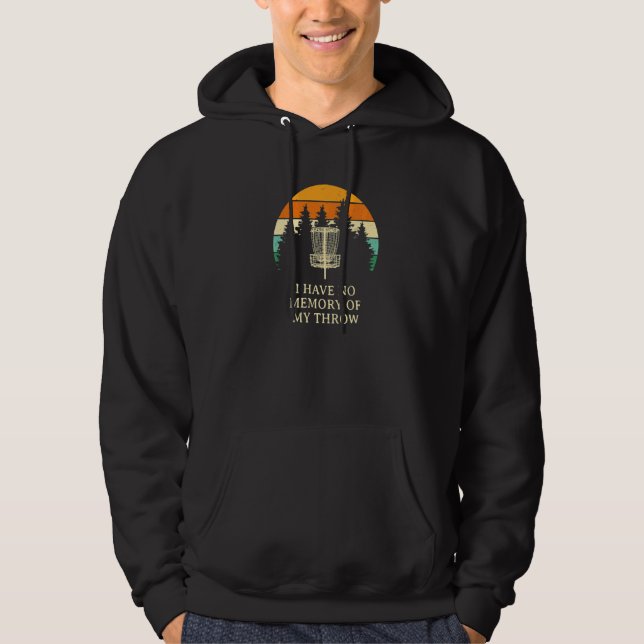 Keine Erinnerung an meine Throw Disk Golf Vater Jo Hoodie (Vorderseite)