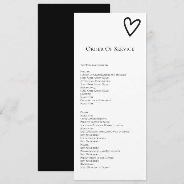 Keine Extravagante Bestellung von Service Wedding  Einladung (Vorne/Hinten)
